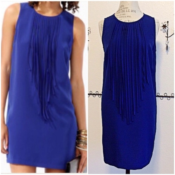 Dresses & Skirts - 🎉HP🎉FRINGE BLUE DRESS
