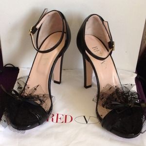RED Valentino Bow and Netting Sandal