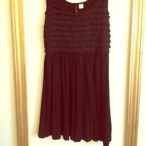 Black Jersey Knit Dress