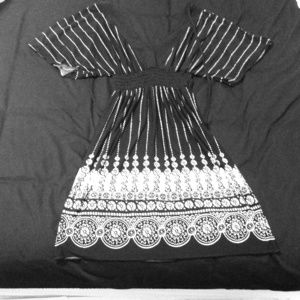 Black and white dress