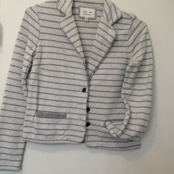 Gray striped jacket