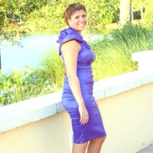 Royal blue dress