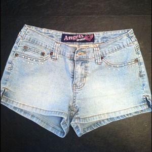 🚫BUNDLED🚫Light wash Angel jean shorts