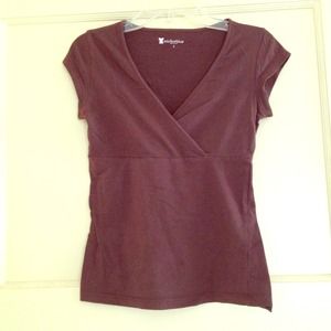 Anchor blue brown top