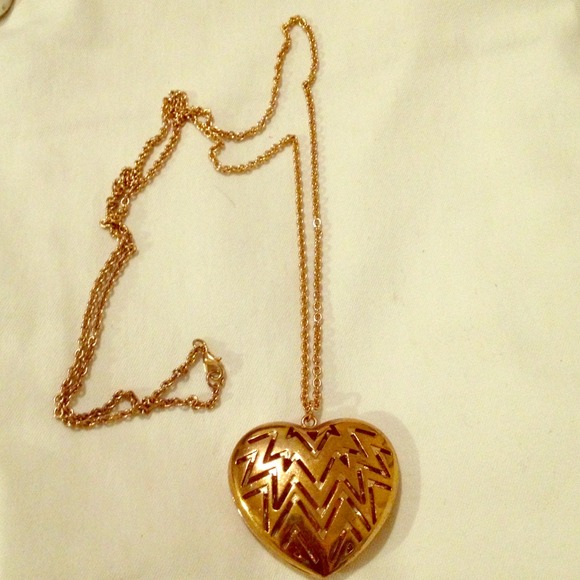 Heart long necklace