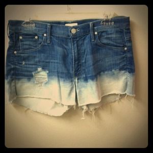 Mother Brand Ombré Jean Shorts