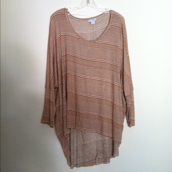 💢RESERVED💢Burnt Orange Striped Tunic