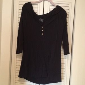 🔲SOLD🔲 Old Navy Black 3/4 length sleeve Top