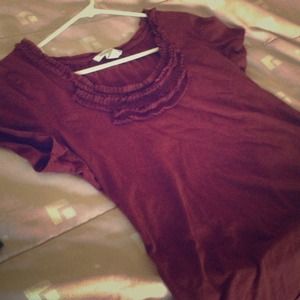 Burgundy shirt