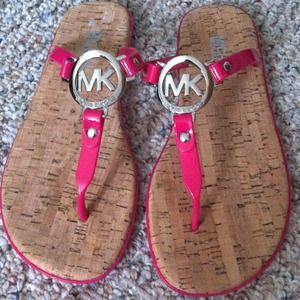 Brand new MK flip flops