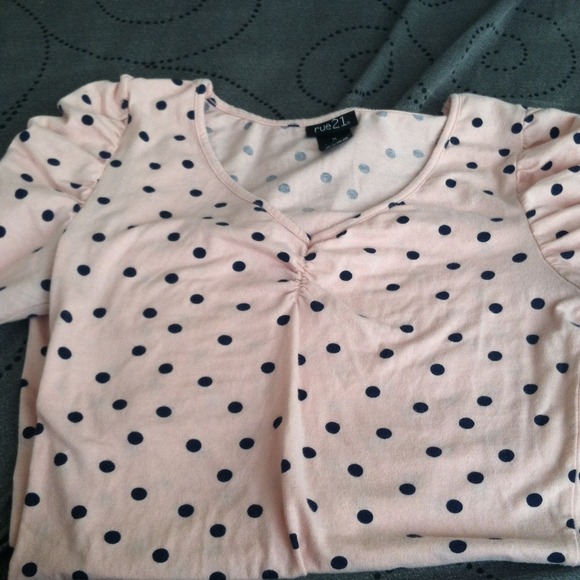 Light pink Shirt which polka dots