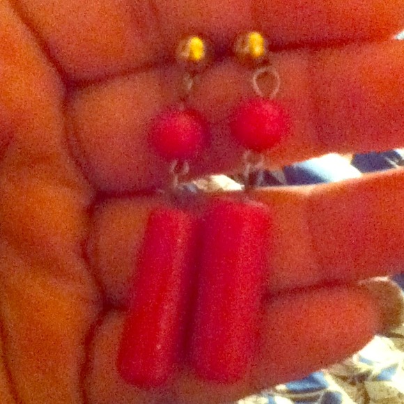 Pink earrings