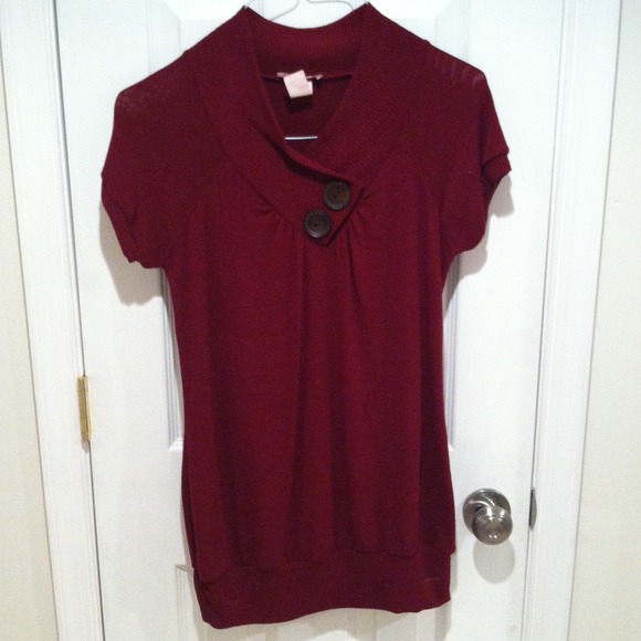 Long Burgundy Sweater