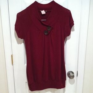 Long Burgundy Sweater