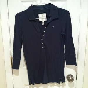 American Eagle Navy Polo