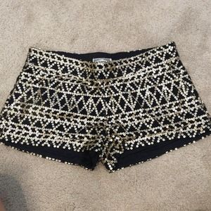 Gold Sequin Shorts