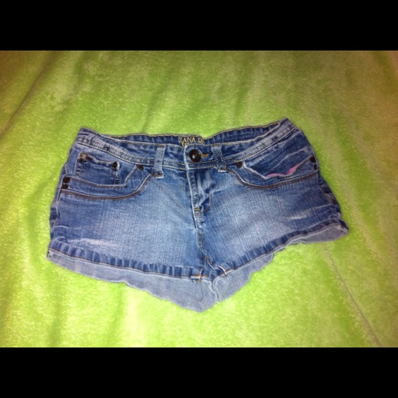 Denim shorts