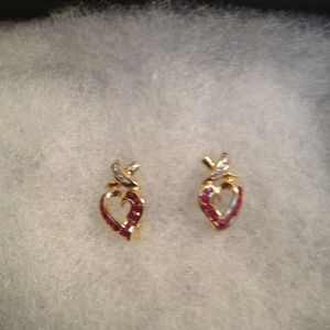 10kt yellow gold and rubies!