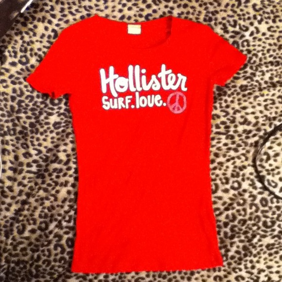 Red hollister shirt