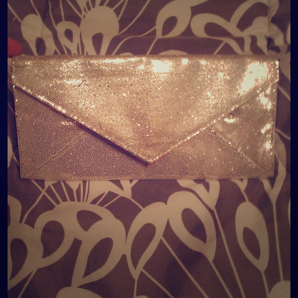Silver sparkle Victoria secret clutch TRADED - Picture 1 of 2