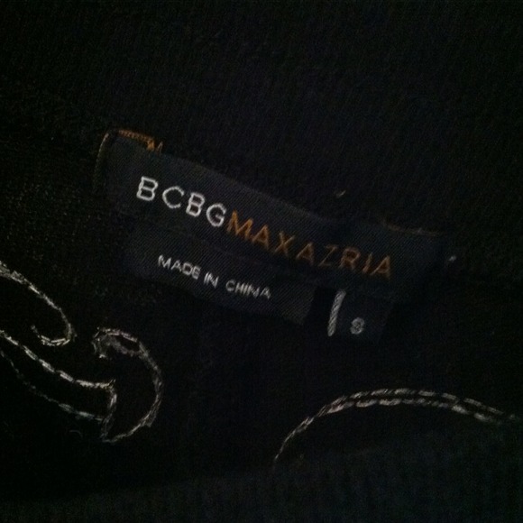 >>>Bundled!!<<< BCBG Black Pants w/design - Picture 2 of 4