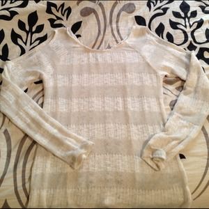 Size Medium LongSleeve Shoulder Cut-Out Shirt