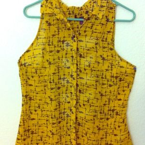 Yellow Backless top