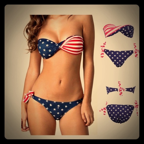 American Flag Stars 'n Stripes Bikini