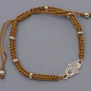 📌sold📌Adjustable hand crystal emblem bracelet