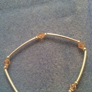 Pink Swarovski crystal bracelet.