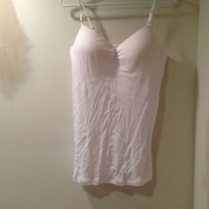 White adjustable strap tank