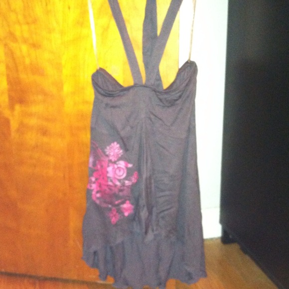 Ecko Red flowy halter top