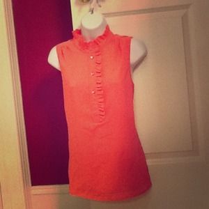 J.Crew Sleeveless Ruffle Top
