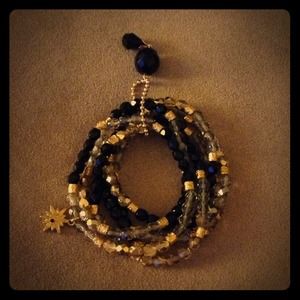 Gold black mix bracelet