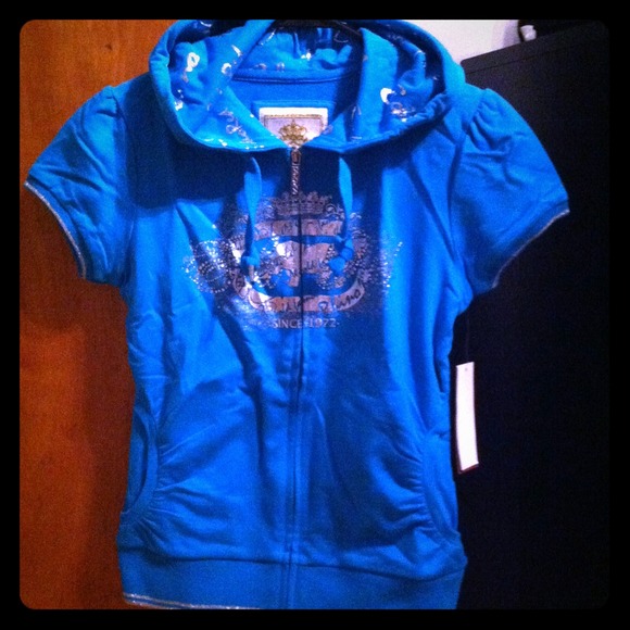 🌟REDUCED Ecko Red blue short sleeve zipper hoodie