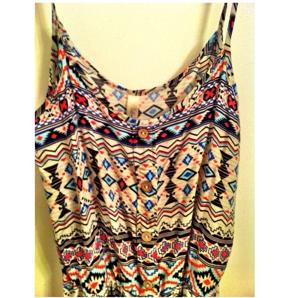 Native Print Romper. - Picture 2 of 3