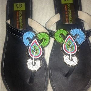 Beaded sandals