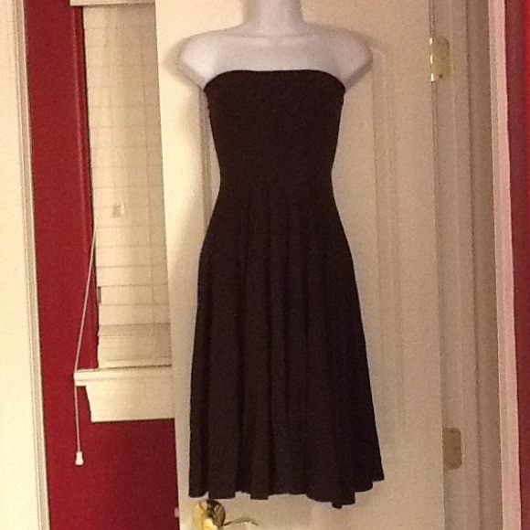 J.Crew Brown Convertible Strapless Dress