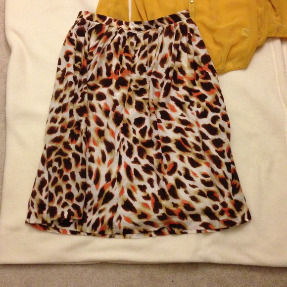 Animal print skirt