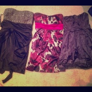 Bundle of 3 party dresses