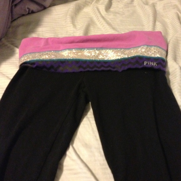 SOLD Victoria's Secret pink yoga pants