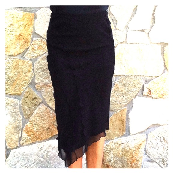 midi skirt pencil dressy black skirt