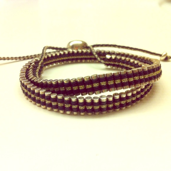 Links of London Black & Gold Friendship Bracelet