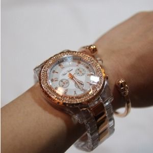 ❤Bundled❤New - Rose Gold and Lucite Watch