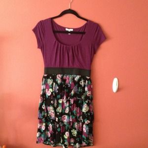 Purple floral dress from dELiAs