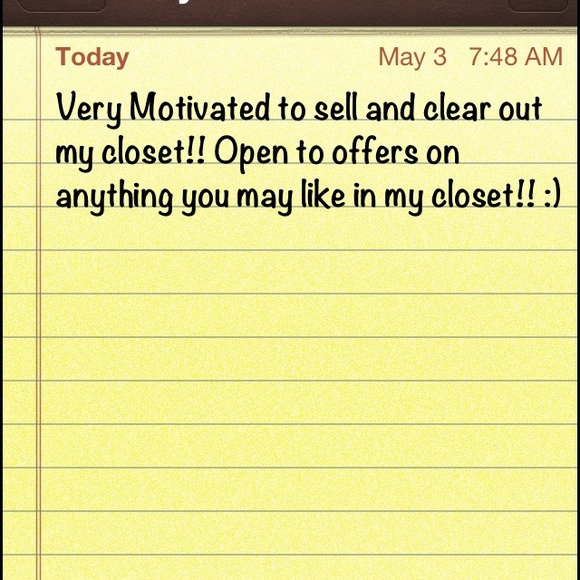 Excited to Sell, make me an offer today!