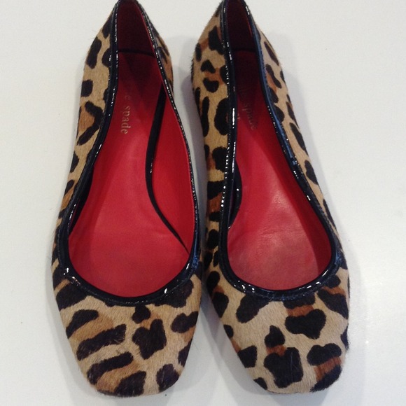Authentic Kate Spade Leopard Flats size 8