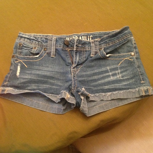 Never work denim shorts!