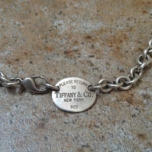 Tiffany Oval Tag Necklace