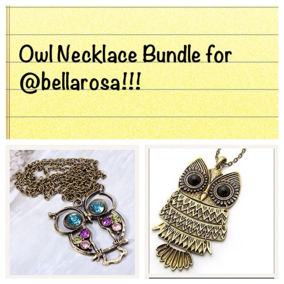 Owl necklace bundle for @bellarosa